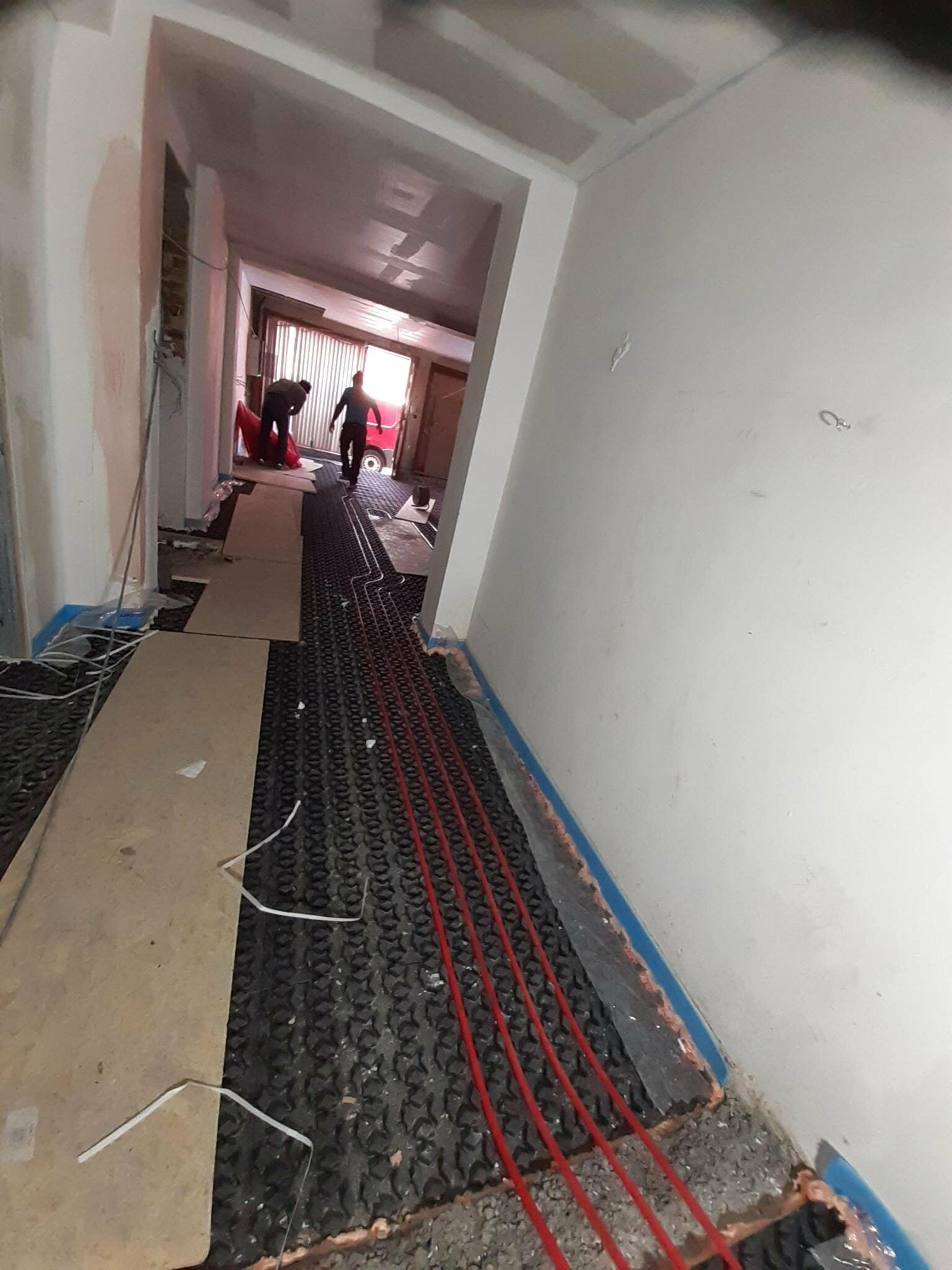 Isolation et chauffage au sol